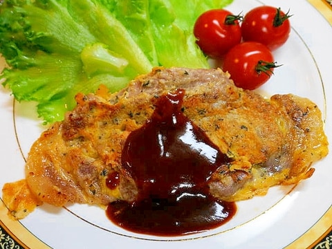 薄切り肉を重ねて焼くと柔らか~い!豚肉のピカタ